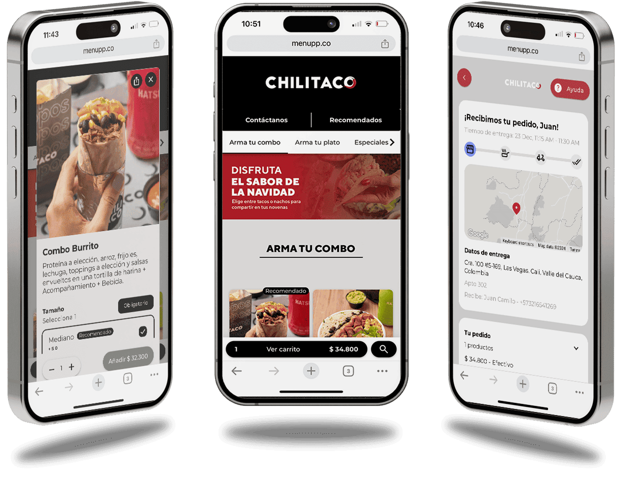 Vende en línea sin comisiones altas, aumentando tus ventas de pedidos a domicilio, take-away y en la mesa.